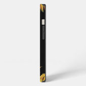 Etui iPhone 13 Nom du monogramme de tournesol (Côté gauche)