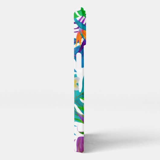 Etui iPhone 13 Nom du monogramme du paradis tropical (Côté droit)