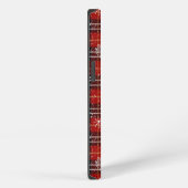 Etui iPhone 13 Nom du script des flocons de neige plaqués hiver (Côté droit)