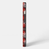 Etui iPhone 13 Nom du script des flocons de neige plaqués hiver (Côté gauche)