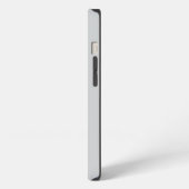 Etui iPhone 13 Nom personnalisé simple et élégant gris clair (Côté gauche)