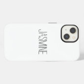 Etui iPhone 13 Nom simple cas clair (Verso Horizontal)