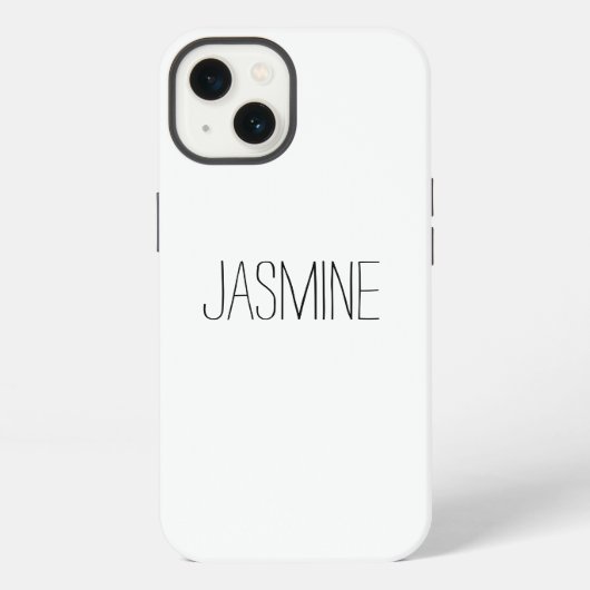 Etui iPhone 13 Nom simple cas clair (Verso)