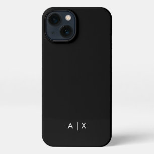 Etui iPhone 13 Nom simple de couple monogrammé