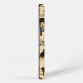 Etui iPhone 13 Notes de musique et chatons (Côté droit)