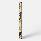 Etui iPhone 13 Notes de musique et chatons (Côté gauche)