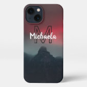 Etui iPhone 13 Nuages brûlants, brouillard et monographie des mon (Verso)