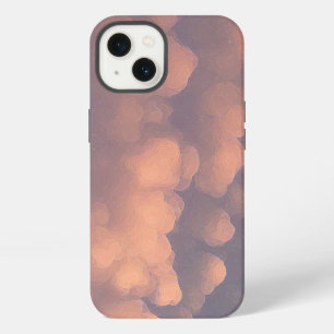 Etui iPhone 13 Nuages de coton rose