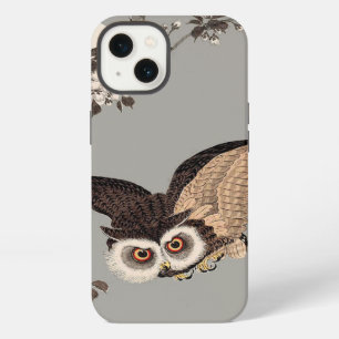 Etui iPhone 13 Nuit Japonaise Chouette Lune Bois Coupe Flying Nig