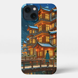 Etui iPhone 13 Nuit romantique à un Ryokan japonais - coque iphon
