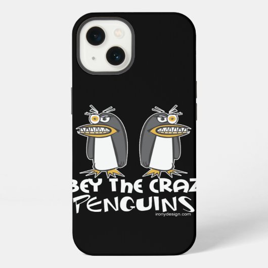 Etui iPhone 13 Obey Les Pingouins Fous (Verso)