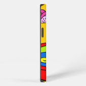 Etui iPhone 13 Obscurité en caoutchouc noire personnalisée de cas (Côté droit)