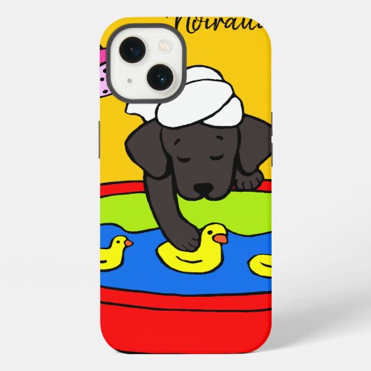 Etui iPhone 13 Obscurité en caoutchouc noire personnalisée de cas (Verso)