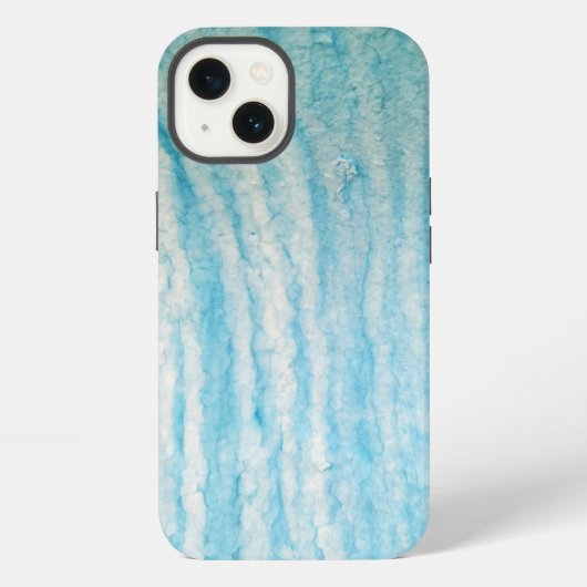 Etui iPhone 13 Océan Bleu Et Blanc Abstrait (Verso)