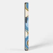Etui iPhone 13 Oceanic Summer Waves Minimalistic With Initial (Côté droit)