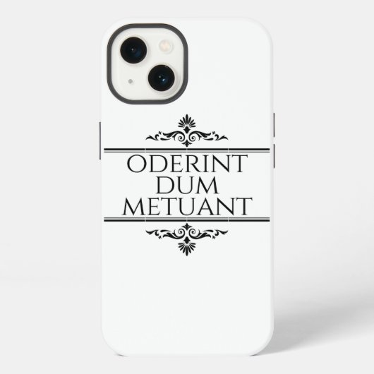 Etui iPhone 13 Oderint Dum Metuant (Verso)