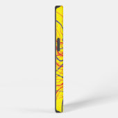 Etui iPhone 13 Œil d'araignée / Fond jaune vif (Côté droit)