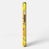 Etui iPhone 13 Œil d'araignée / Fond jaune vif (Côté gauche)