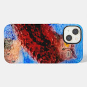 Etui iPhone 13 Oiseau Art Drôle Chouette (Verso Horizontal)