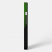 ETUI iPhone 13 OISEAU CLAIR, MONOGRAMME ABSTRAIT VERT NOIR (Côté gauche)