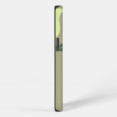 Etui iPhone 13 Oiseau vert perché sur une branche verte (Côté droit)