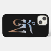 Etui iPhone 13 Om tibétain (Verso Horizontal)