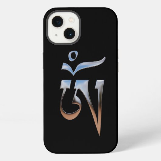 Etui iPhone 13 Om tibétain (Verso)