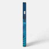 Etui iPhone 13 Ondulations Bleues d'Eau  (Côté gauche)