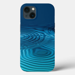Etui iPhone 13 Ondulations Bleues d'Eau
