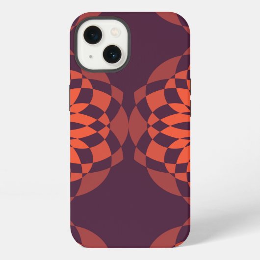 Etui iPhone 13 Orange purple cool, unique (Verso)