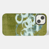 Etui iPhone 13 Orbes vertes I (Verso Horizontal)