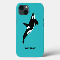Orcas Tueur Baleines Turquoise Bleu Personnalisé