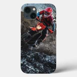 Etui iPhone 13 Oreiller de jet de motard de cross