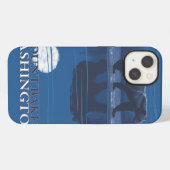 Etui iPhone 13 Ours au clair de lune - Mount Baker, Washington (Verso Horizontal)