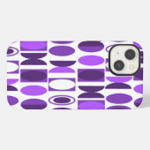 Etui iPhone 13 Ovales Art Déco (Verso Horizontal)