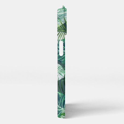 Etui iPhone 13 Palm Botanique Tropical Feuille Motif (Côté droit)
