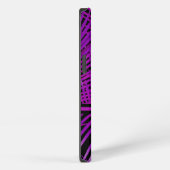 Etui iPhone 13 Palme violet tropicale monogramme (Côté droit)