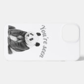 Etui iPhone 13 Panda Bear Sketch Art Phone Case (Verso Horizontal)