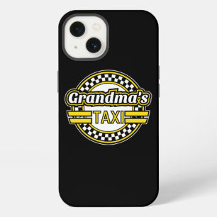 Etui iPhone 13 Panneau de taxi de grand-mère