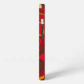 Etui iPhone 13 Panneau orange abstract (Côté gauche)