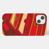 Etui iPhone 13 Panneau orange abstract (Verso Horizontal)