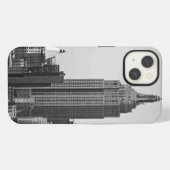 Etui iPhone 13 Panorama de la ville de New York (Verso Horizontal)