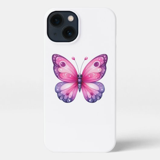 Etui iPhone 13 Papillon (Verso)