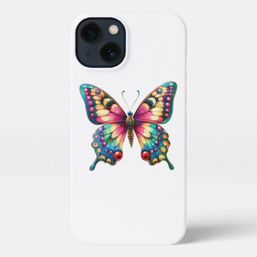 Etui iPhone 13 Papillon (Verso)