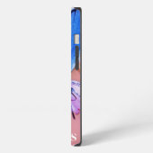 Etui iPhone 13 Papillon Azure (Côté gauche)