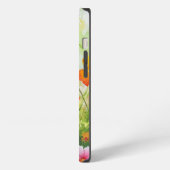 Etui iPhone 13 Papillon Bleu Orange ailes (Côté gauche)