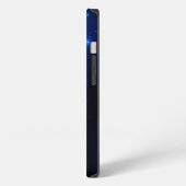 Etui iPhone 13 Papillon Morpho sur fond sombre (Côté gauche)