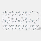 Etui iPhone 13 papillon sur arrière - plan blanc (Verso Horizontal)