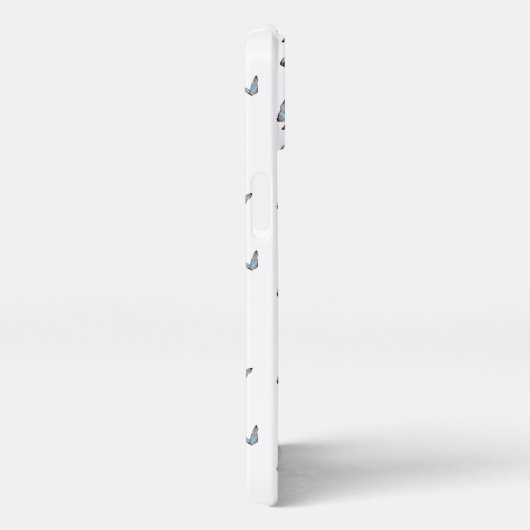 Etui iPhone 13 papillon sur arrière - plan blanc (Côté droit)