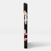 Etui iPhone 13 papillon sur arrière - plan noir (Côté gauche)
